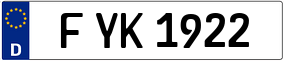 Trailer License Plate